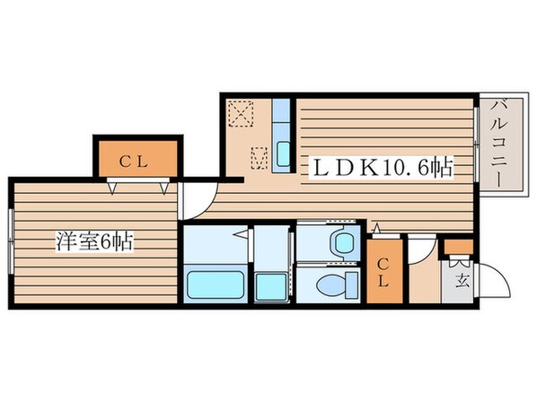 ベルリージュの物件間取画像